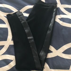 Alice & Olivia leather lined leggings